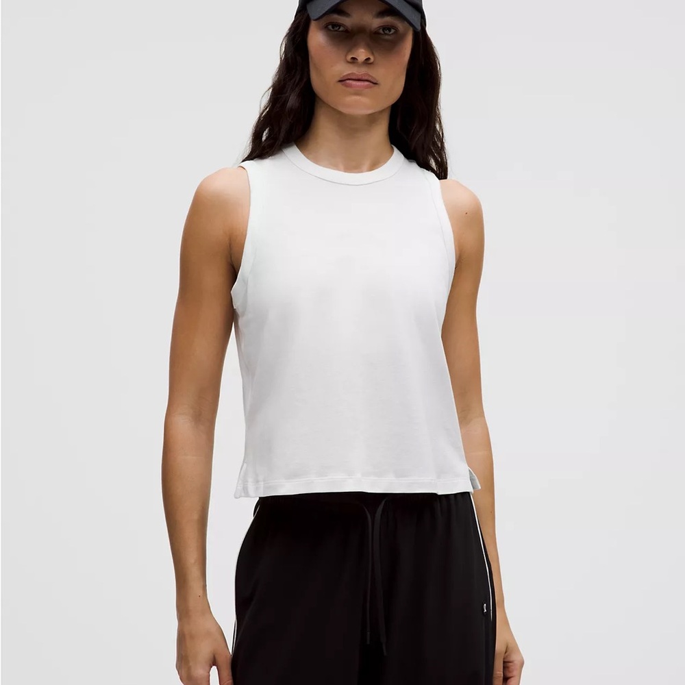 Lululemon White Sleeveless Top